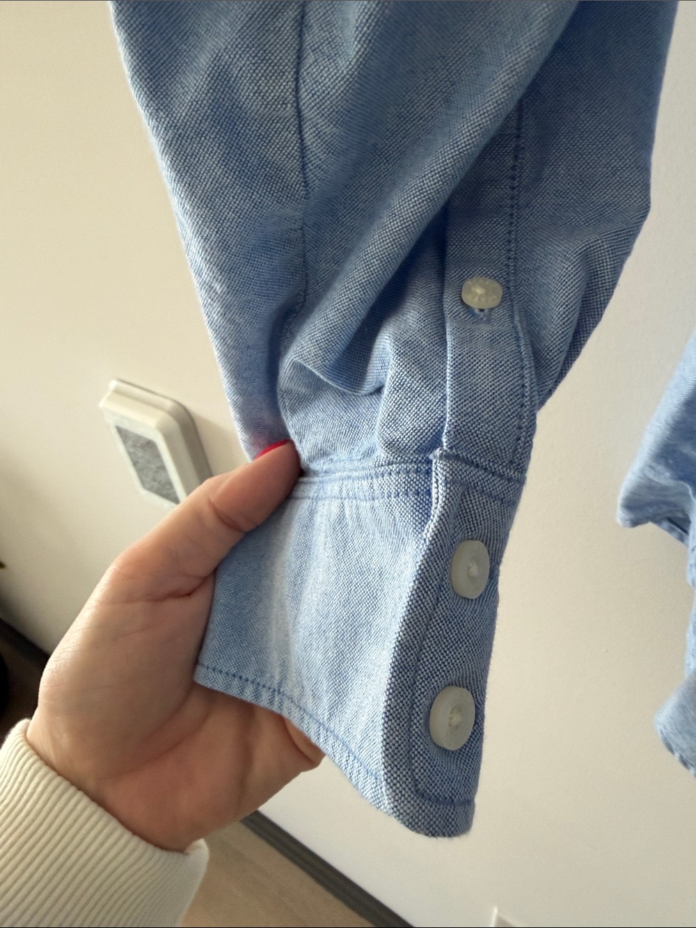 J. Crew Light Blue Oxford Button-Down Shirt - Picture 6 of 7